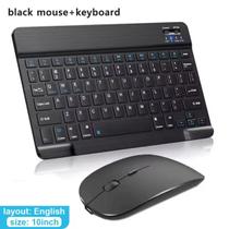 Kit Teclado Mouse Sem Fio Recarregável Bluetooth