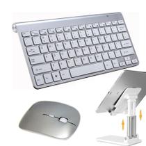 Kit Teclado Mouse Sem Fio Suporte Tablet Galaxy Tab A7 S6 S7 Kit Teclado Mouse Sem Fio Suporte Tablet Galaxy Tab A7 S6 S7