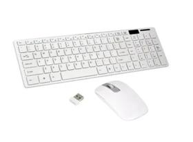 Kit teclado mouse sem fio wireless slim ley-171 lehmox branc