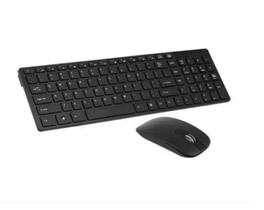 Kit teclado mouse sem fio wireless slim ley-171 lehmox preto