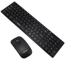 Kit Teclado + Mouse Sem Fio Wireless Usb Exbom BK-S1000 com Capa de Silicone Kit Teclado + Mouse Sem Fio Wireless Usb Exbom BK-S1000 com Capa de Silicone