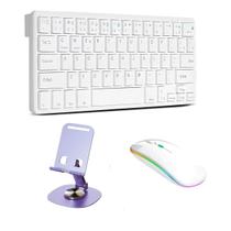 Kit Teclado+ Mouse+ Suporte Compatível Com Tablet Galaxy A8 X200 X205