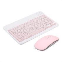 Kit Teclado Mouse Tablet Lenovo Tab M9 9" Recarregável Bluetooth Sem Fio Silencioso