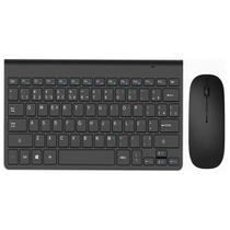 Kit Teclado Mouse Wireless Android Phone Smartv Nf Longa Vida Pilhas De 24 Meses
