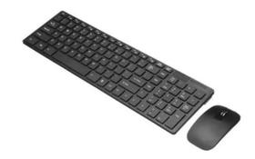 Kit Teclado Mouse Wireless S/fio Ultra Slim 2.4 Ghz K-06 - GN