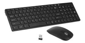 Kit Teclado Mouse Wireless S/fio Ultra Slim 2.4 Ghz - Lehmox Kit Teclado Mouse Wireless S/fio Ultra Slim 2.4 Ghz - Lehmox