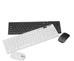 Kit Teclado Mouse Wireless S/fio Ultra Slim 2.4 Ghz