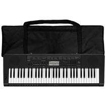 Kit Teclado Musical Casio CTK-3500 5/8 61 Teclas Estudante Com Capa Preta