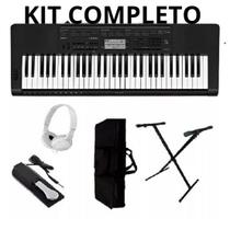 Kit Teclado Musical Casio Ctk 3500 Teclas Sensitivas