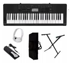Kit Teclado Musical Casio Ctk 3500 Teclas Sensitivas
