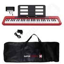 Kit Teclado Musical CASIOTONE CT-S200 CASIO Vermelho Aplicativo Chordana Play + Capa Kit Teclado Musical CASIOTONE CT-S200 CASIO Vermelho Aplicativo Chordana Play + Capa