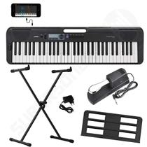 Kit Teclado Musical CASIOTONE CT-S300 Preto APP Chordana Play + Suporte em X + Pedal Sustain Kit Teclado Musical CASIOTONE CT-S300 Preto APP Chordana Play + Suporte em X + Pedal Sustain