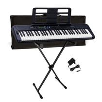 Kit Teclado Musical CASIOTONE CT-S300 Preto Suporte X + Capa Kit Teclado Musical CASIOTONE CT-S300 Preto Suporte X + Capa