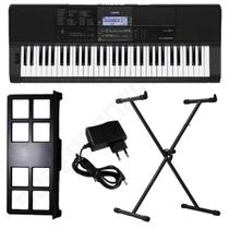 Kit Teclado Musical CT X800 CASIO 61 teclas MIDI/USB + Suporte X + Fonte + Suporte Partitura Kit Teclado Musical CT X800 CASIO 61 teclas MIDI/USB + Suporte X + Fonte + Suporte Partitura