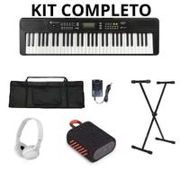 Kit Teclado Musical Harmonics He300 Musical 61 Teclas Usb