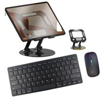 Kit Teclado Para Ipad (10ª geração) + Mouse Bluetooth + Suporte Giratório Lançamento Kit Teclado Para Ipad (10ª geração) + Mouse Bluetooth + Suporte Giratório Lançamento