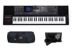 Kit Teclado Roland E-A7 Com Capa e Microfone Regent