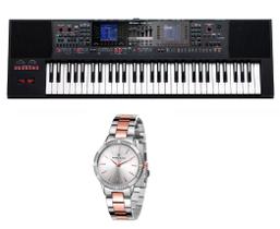 Kit Teclado Roland E-A7 com Relogio Dk Feminino Dk11157-4 Kit Teclado Roland E-A7 com Relogio Dk Feminino Dk11157-4