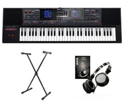 Kit Teclado Roland E-A7 com Suporte e Fone K414 Kit Teclado Roland E-A7 com Suporte e Fone K414