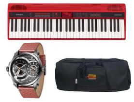 Kit Teclado Roland Go Keys GO61k Bag e Relógio Dk11151-2