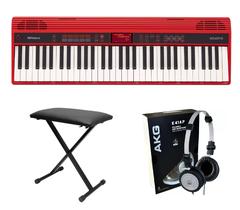 Kit Teclado Roland GO KEYS GO61K com Banqueta e Fone K414