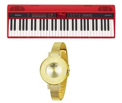 Kit Teclado Roland Go Keys GO61K e Relógio Dk11177-2 Kit Teclado Roland Go Keys GO61K e Relógio Dk11177-2