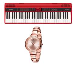 Kit Teclado Roland Go Keys GO61K e Relógio Dk11279-4