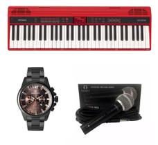 Kit Teclado Roland Go Keys Microfone e Relógio Dk11200-5
