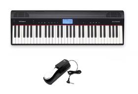 Kit Teclado Roland Go Piano Go61p Com Pedal Sustain