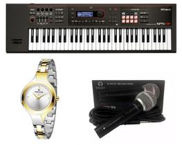 Kit Teclado Roland Xps30 Bk Microfone e Relógio Dk11235-3