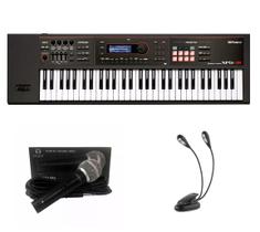Kit Teclado Roland Xps30 com Microfone e Luminária Kit Teclado Roland Xps30 com Microfone e Luminária