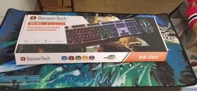 Kit Teclado Semi Mecânico Gamer Mouse Led Bs-503+ Mouse Pad Kit Teclado Semi Mecânico Gamer Mouse Led Bs-503+ Mouse Pad