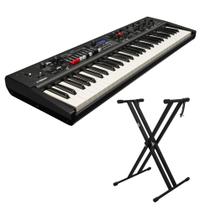 Kit Teclado Sintetizador 61 Teclas YC61 Stage Keyboard Yamaha com Suporte em X