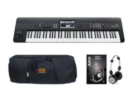 Kit Teclado Sintetizador Korg Krome 73 Com Capa e Fone K414