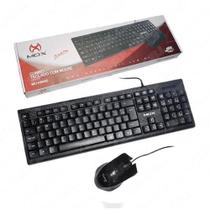 Kit Teclado Usb abnt2 + Mouse Usb Office MO-KM440 MOX (Preto)