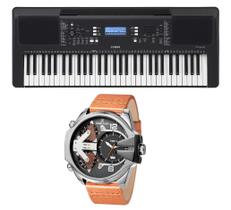 Kit Teclado Yamaha Arranjador PSR E373 e Relógio Dk11232-2 Kit Teclado Yamaha Arranjador PSR E373 e Relógio Dk11232-2