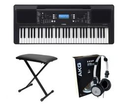 Kit Teclado Yamaha PSR E373 com Banqueta e Fone K414