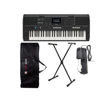 Kit Teclado Yamaha PSR-E483 + Capa + Suporte em X + Pedal Sustain Kit Teclado Yamaha PSR-E483 + Capa + Suporte em X + Pedal Sustain