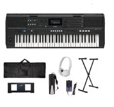 Kit Teclado Yamaha Psr E483 Modelo Novo Com Suporte E Pedal