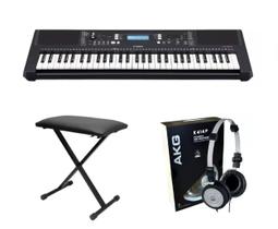 Kit Teclado Yamaha Psr Ew310 com Banqueta e Fone K414