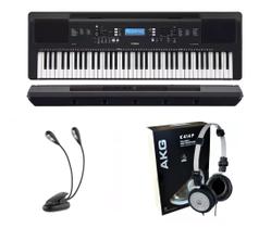 Kit Teclado Yamaha Psr Ew310 com Fone K414 e Luminária