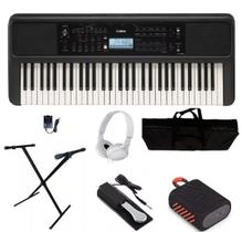 Kit Teclado Yamaha Psre 383 + Capa + Pedal + Suporte X Kit Teclado Yamaha Psre 383 + Capa + Pedal + Suporte X