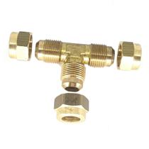 Kit Tee Latão Forjado 3/8 Sae + 3 Porca Tubo Cobre Flange Kit Tee Latão Forjado 3/8 Sae + 3 Porca Tubo Cobre Flange