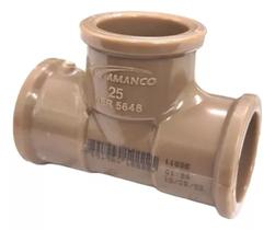 Kit tee marron 25mm LLL / Amanco - 10 unidades