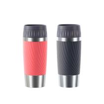 Kit Tefal: 2 Copos Térmicos com Tampa Tefal Cinza e Rosa