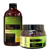 Kit Teia Caviar Shampoo e Máscara 500g