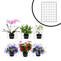 Kit Tela Aramada 30x40 Preto para Jardim Vertical Orquídeas Horta Suspensa Kit Tela Aramada 30x40 Preto para Jardim Vertical Orquídeas Horta Suspensa