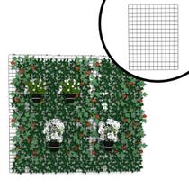 Kit Tela Aramada 60x80 Preto para Jardim Horta Vertical de Parede