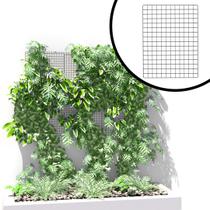 Kit Tela Aramada 60x80 Preto para Jardim Horta Vertical de Parede