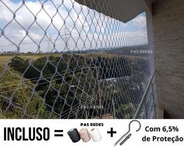 Kit Tela De Proteção Para Janelas Gato Criança 1,30 X 1,60 Kit Tela De Proteção Para Janelas Gato Criança 1,30 X 1,60